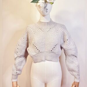 Wilfred Cropped Grey Sweater